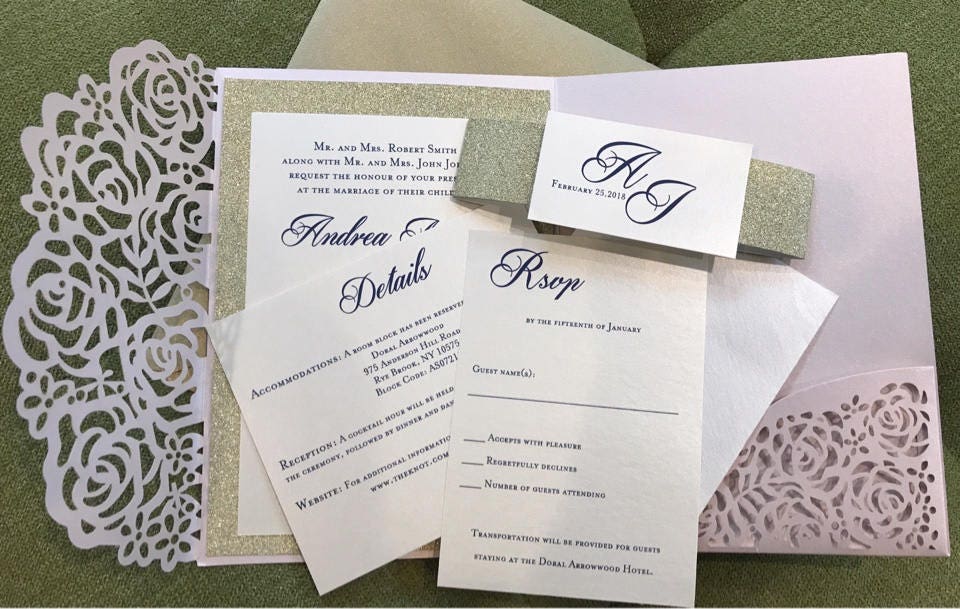 Alexi Invitation in Blush