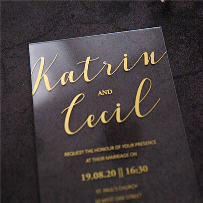 Madison Modern Acrylic Invitation Suite